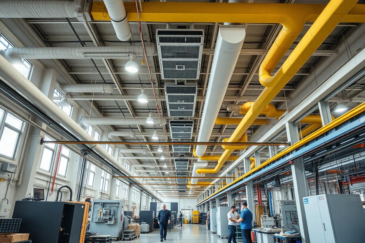 VEDA Industrial Air Cooling Installation in Manufacturing Facility - Energy Efficient Cooling Solutions